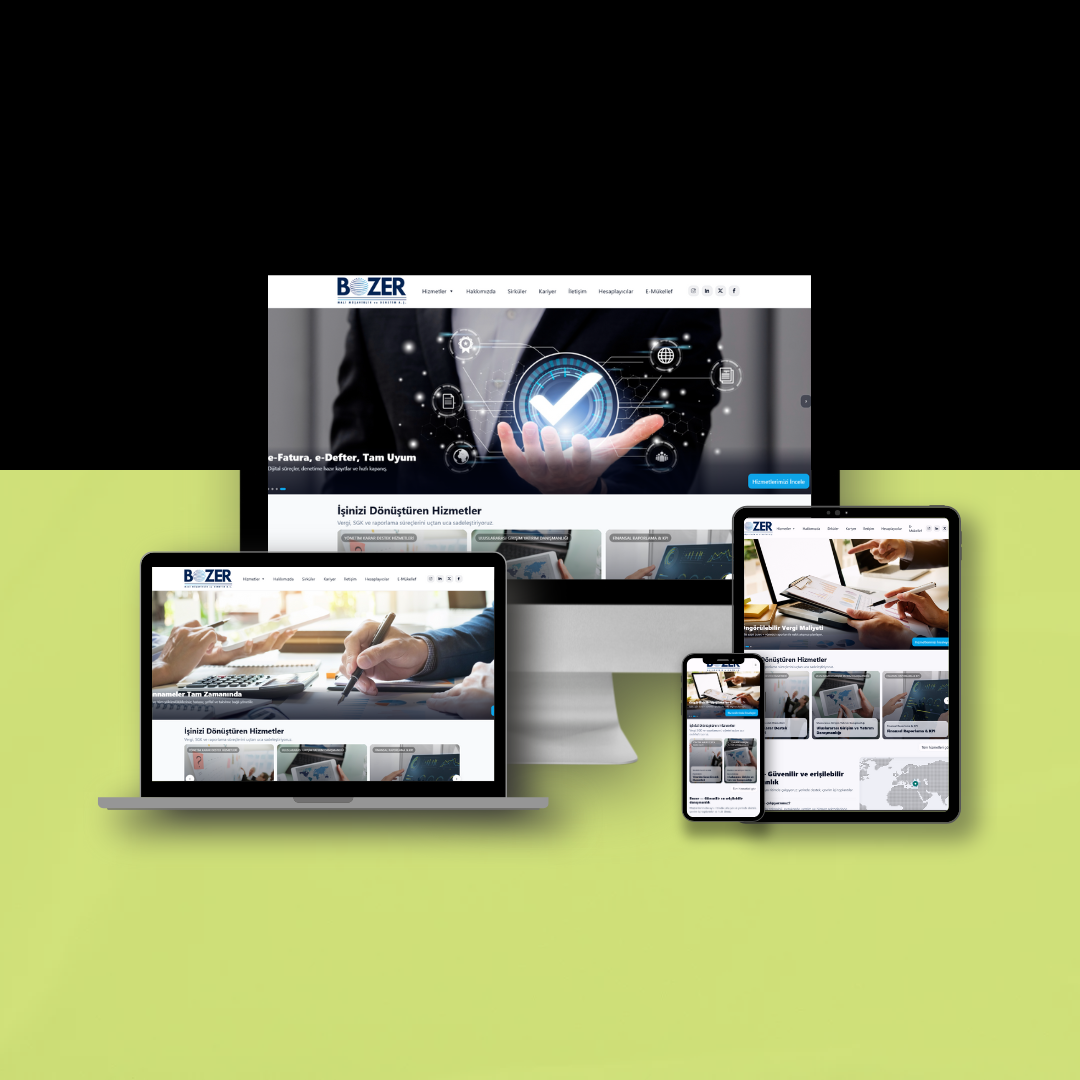 Web & E-Ticaret ekranı